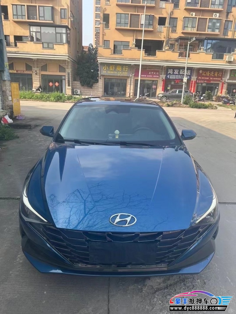 21年现代伊兰特轿车抵押车出售