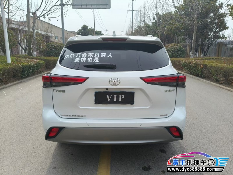 23年丰田汉兰达SUV抵押车出售