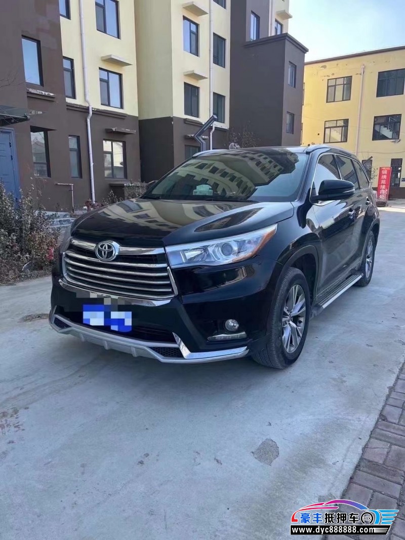 17年丰田汉兰达轿车抵押车出售