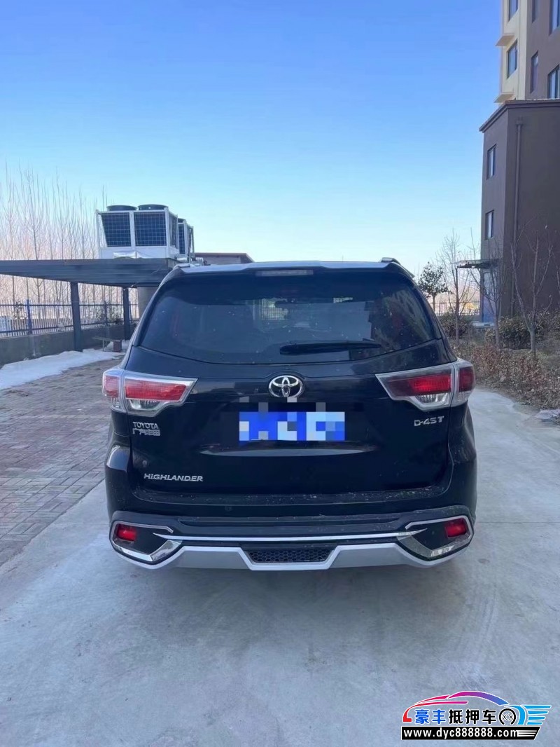 17年丰田汉兰达轿车抵押车出售