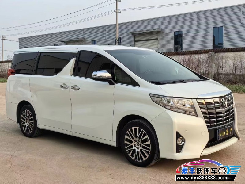 18年丰田埃尔法轿车抵押车出售