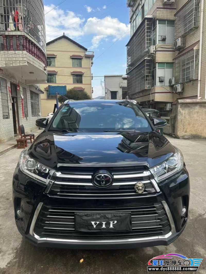 19年丰田汉兰达轿车抵押车出售