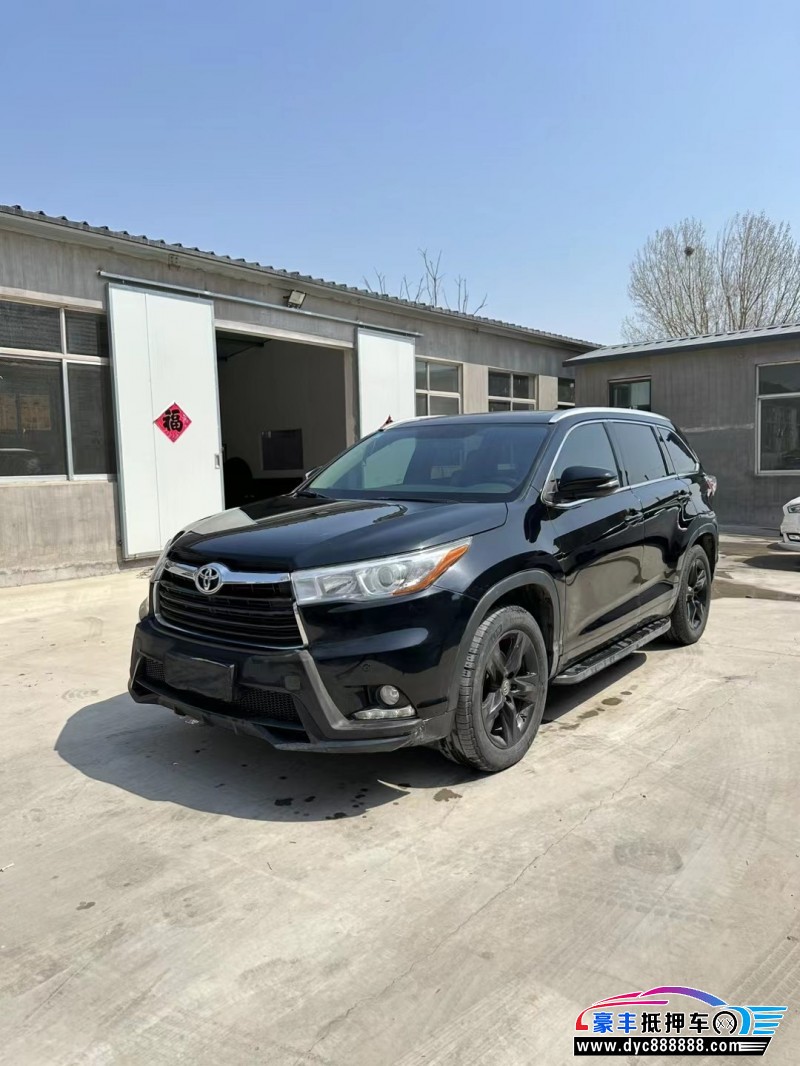 18年丰田汉兰达轿车抵押车出售