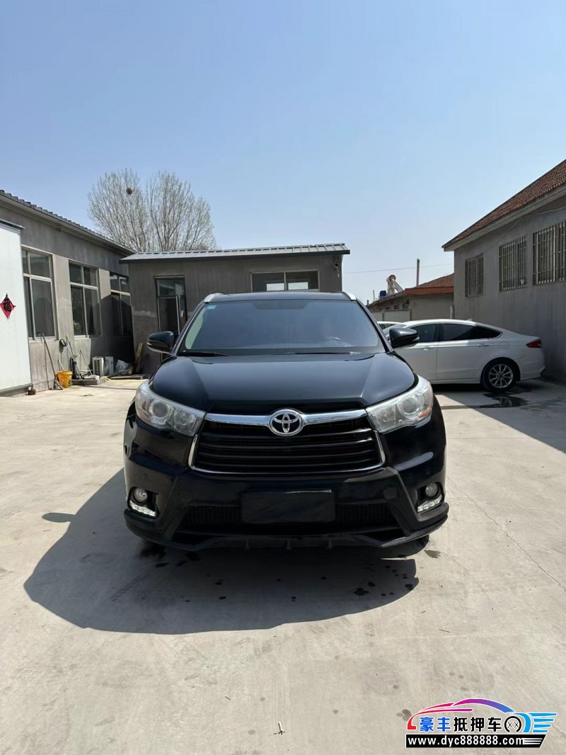 18年丰田汉兰达轿车抵押车出售