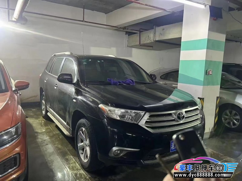 14年丰田汉兰达SUV抵押车出售