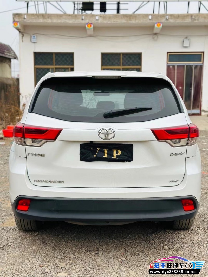 21年丰田汉兰达SUV抵押车出售