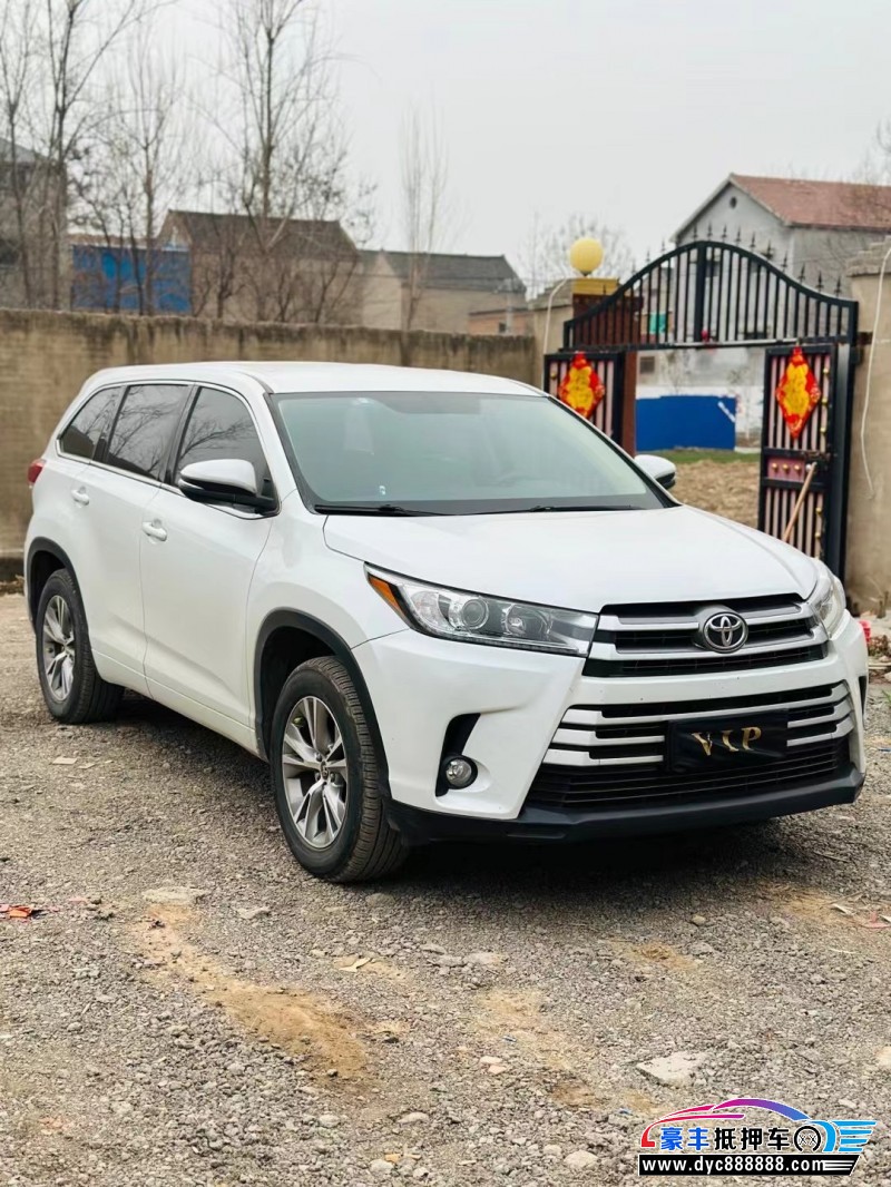 21年丰田汉兰达SUV抵押车出售