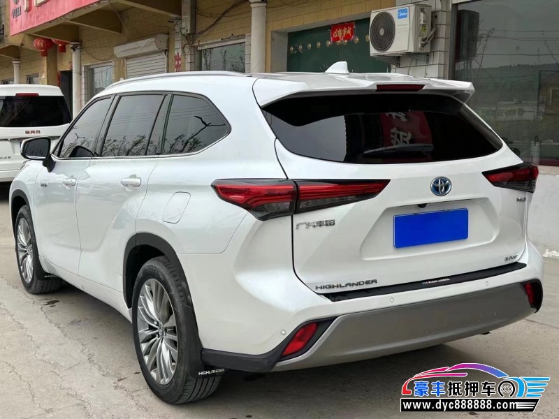 21年丰田汉兰达轿车抵押车出售