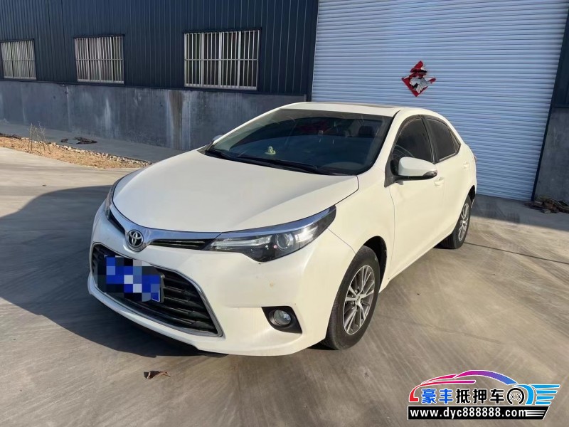 16年丰田雷凌轿车抵押车出售