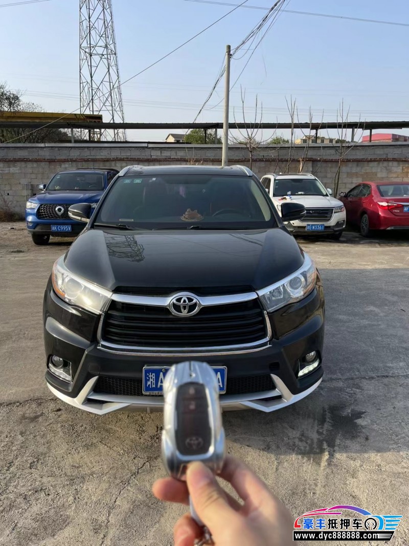 16年丰田汉兰达轿车抵押车出售