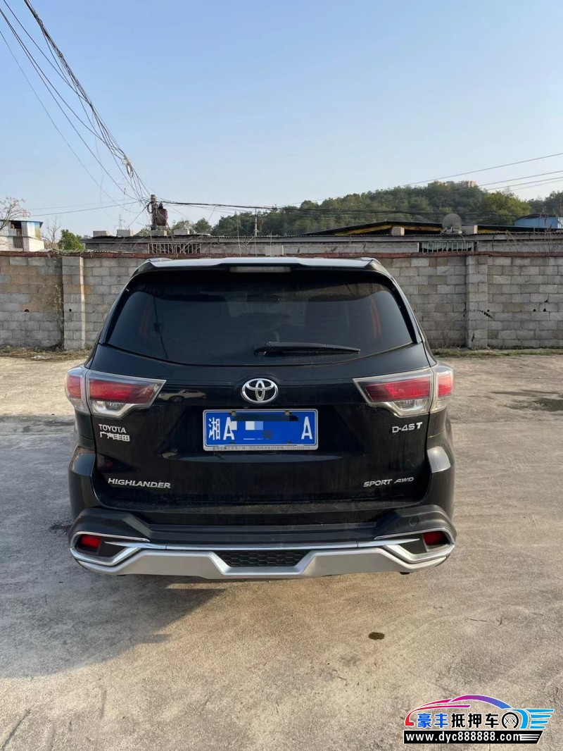 16年丰田汉兰达轿车抵押车出售