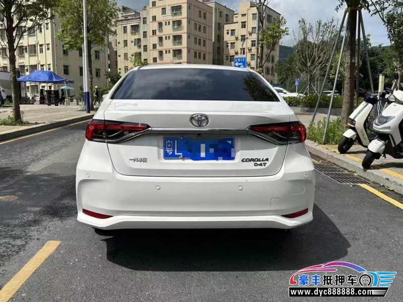 22年丰田卡罗拉轿车抵押车出售