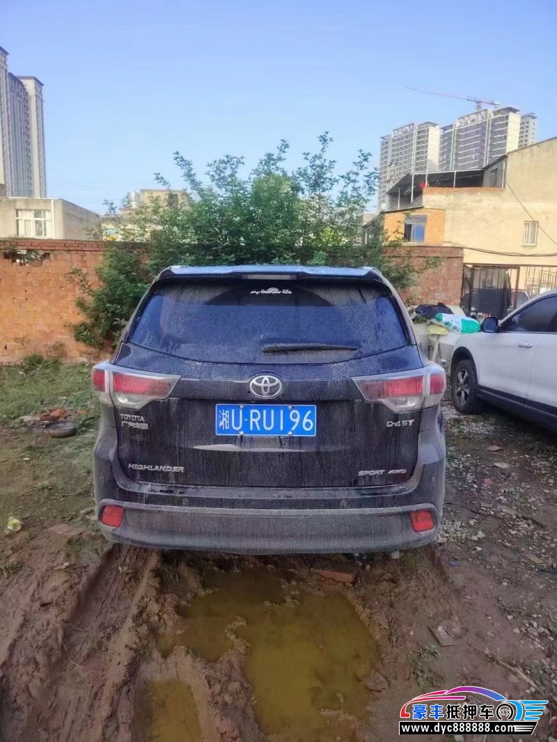 16年丰田汉兰达SUV抵押车出售