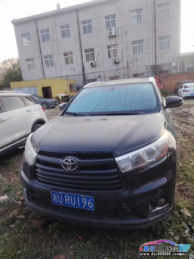 16年丰田汉兰达SUV抵押车出售