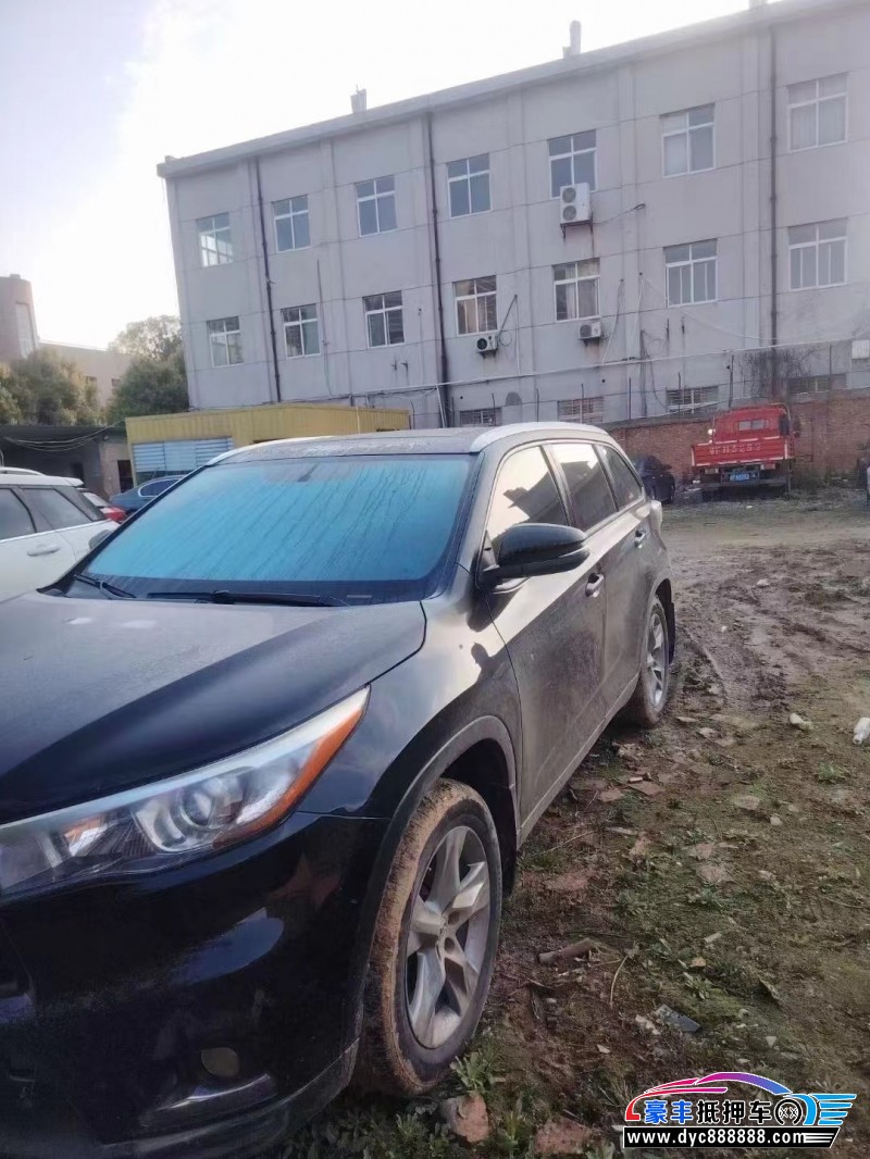 16年丰田汉兰达SUV抵押车出售