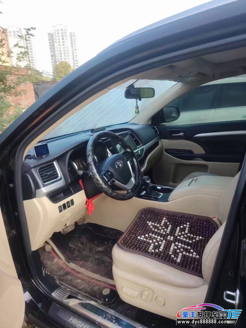 16年丰田汉兰达SUV抵押车出售