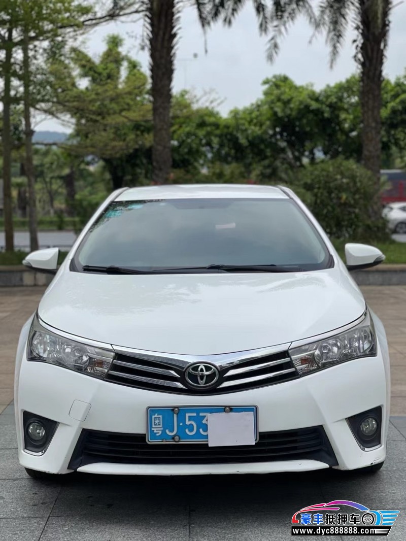 17年丰田卡罗拉轿车抵押车出售