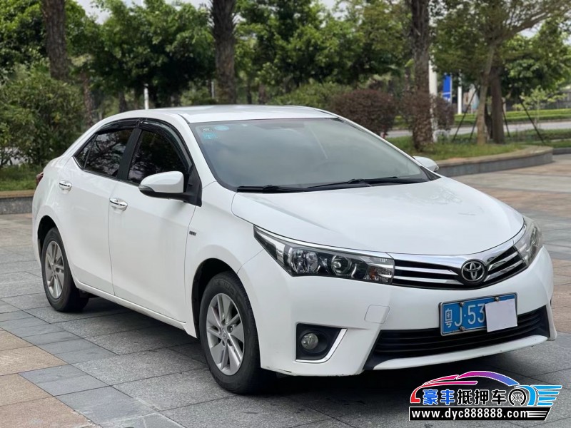 17年丰田卡罗拉轿车抵押车出售