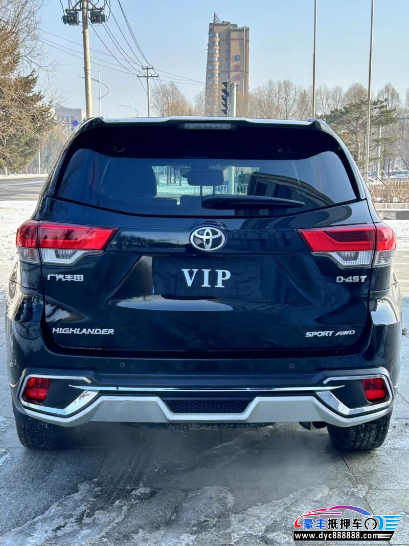 19年丰田汉兰达轿车抵押车出售