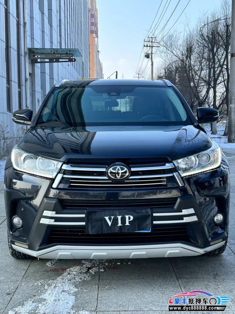 19年丰田汉兰达轿车抵押车出售