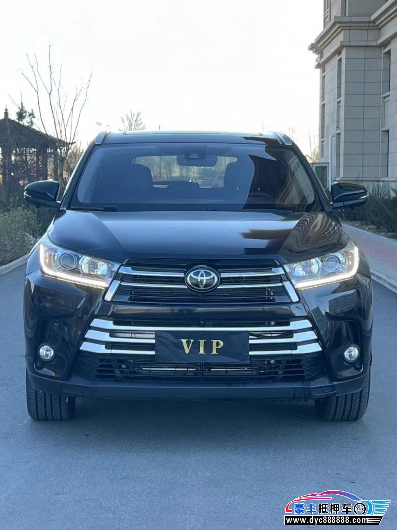 18年丰田汉兰达SUV抵押车出售