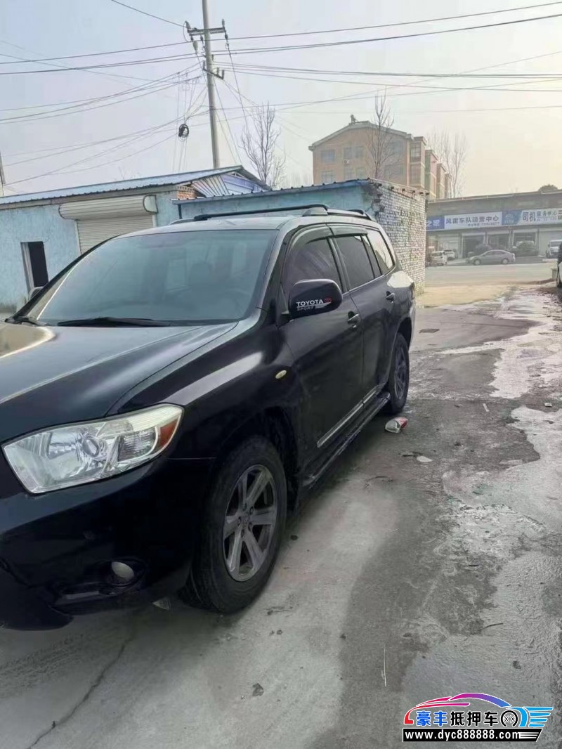 10年丰田汉兰达轿车抵押车出售