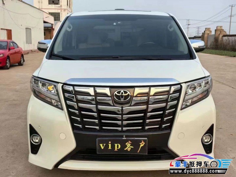 18年丰田埃尔法轿车抵押车出售