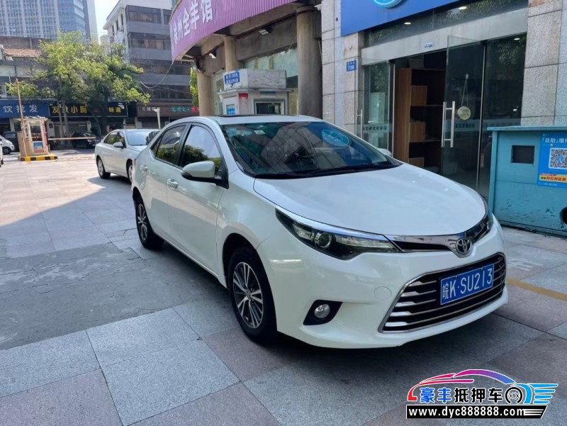 16年丰田雷凌轿车抵押车出售