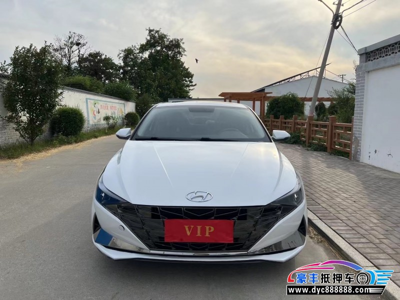 22年现代伊兰特轿车抵押车出售
