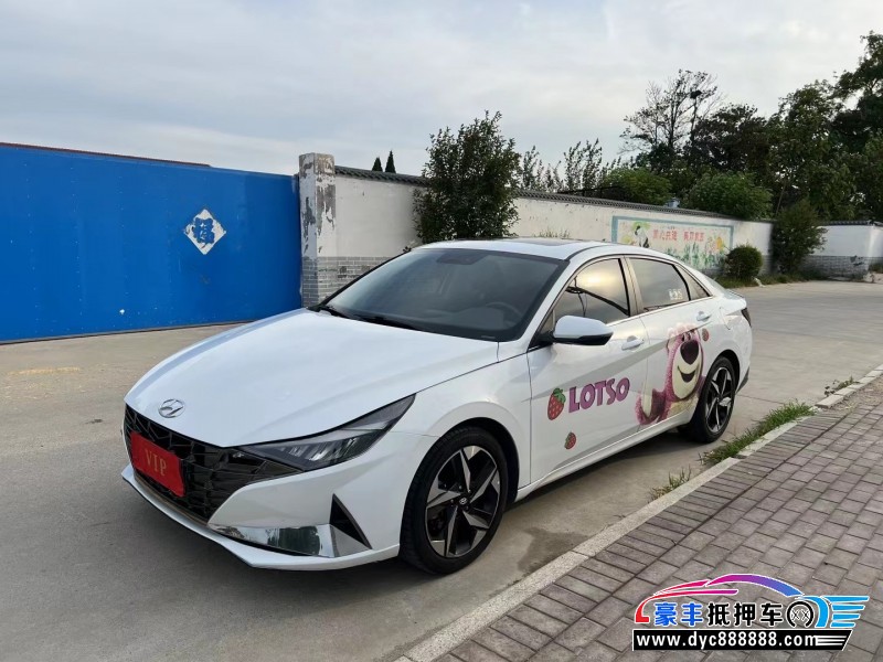 22年现代伊兰特轿车抵押车出售