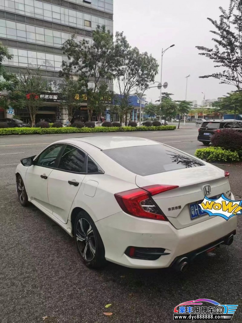 19年本田思域轿车抵押车出售