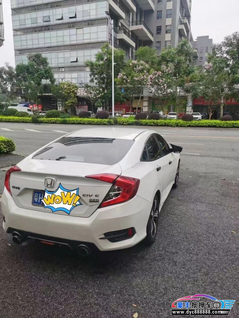 19年本田思域轿车抵押车出售