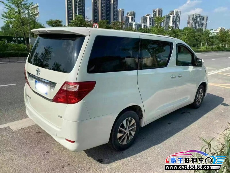 14年丰田埃尔法轿车抵押车出售