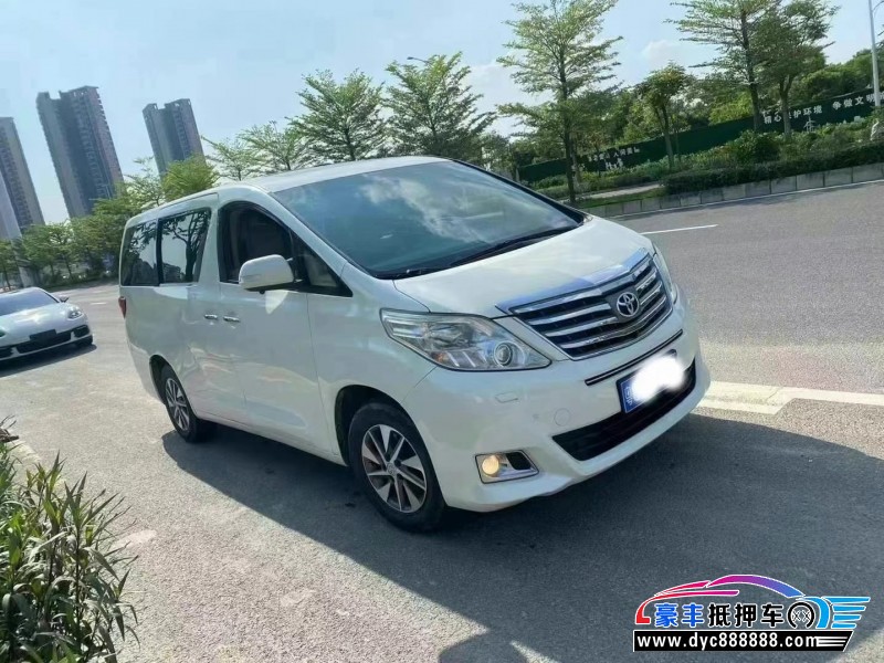 14年丰田埃尔法轿车抵押车出售