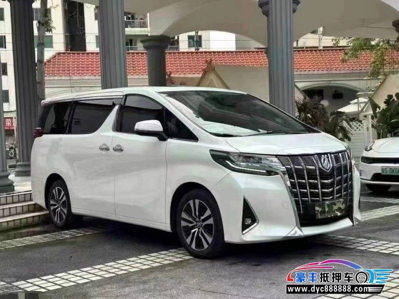 18年丰田埃尔法轿车抵押车出售