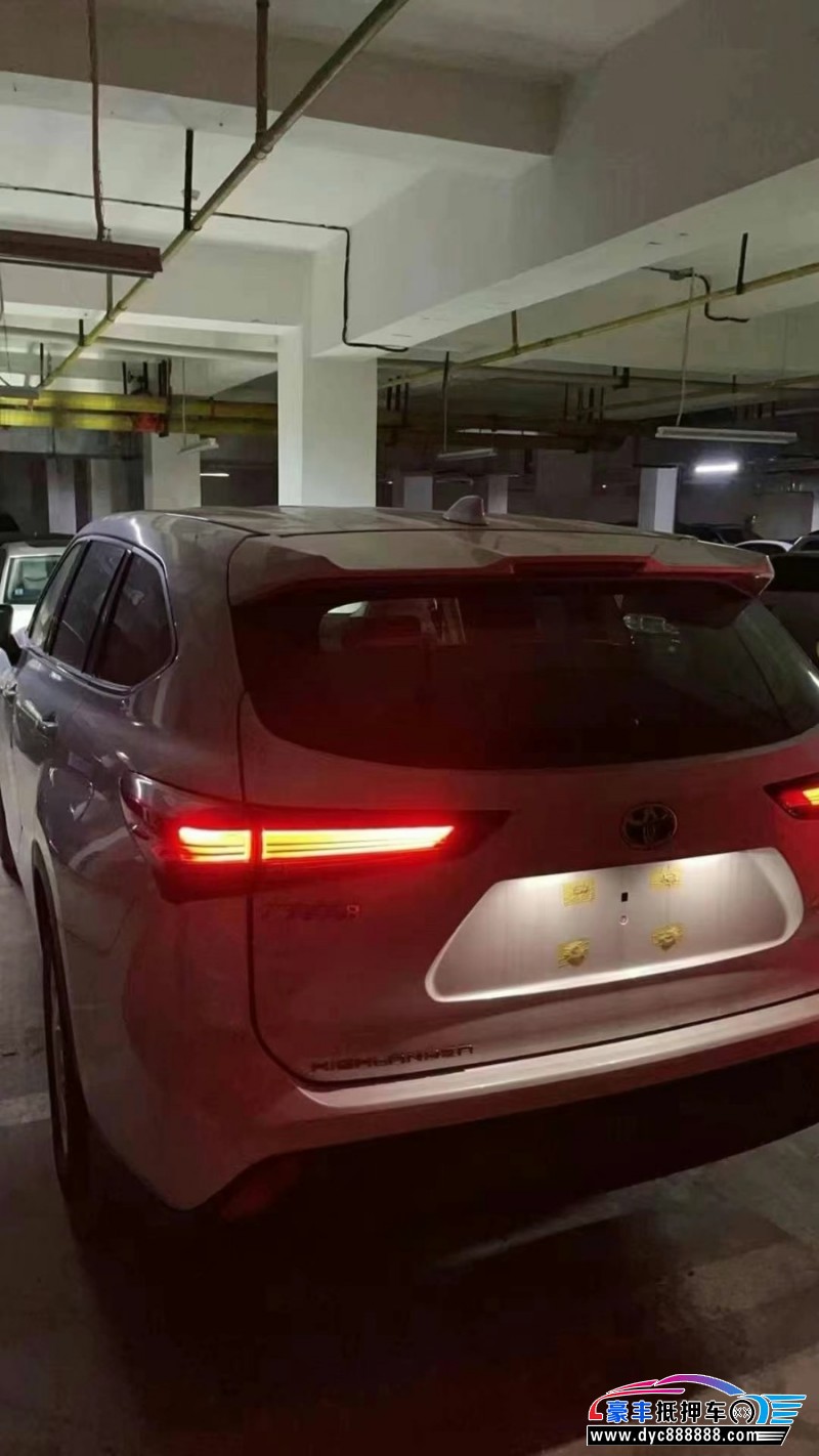 24年丰田汉兰达轿车抵押车出售