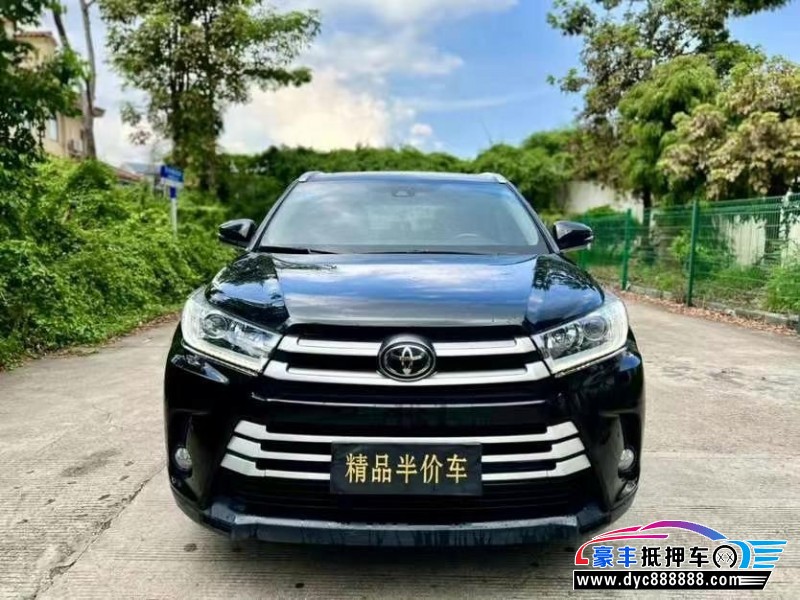 19年丰田汉兰达轿车抵押车出售