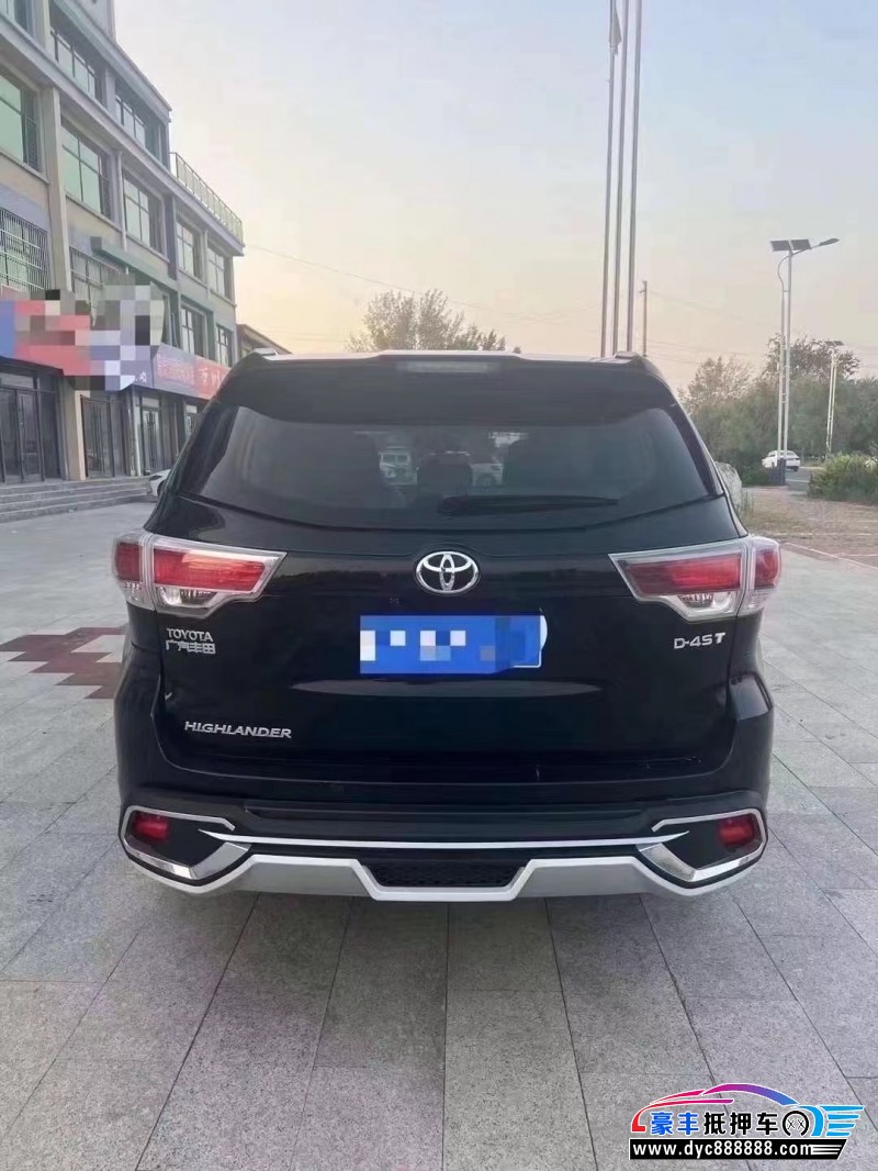 17年丰田汉兰达轿车抵押车出售