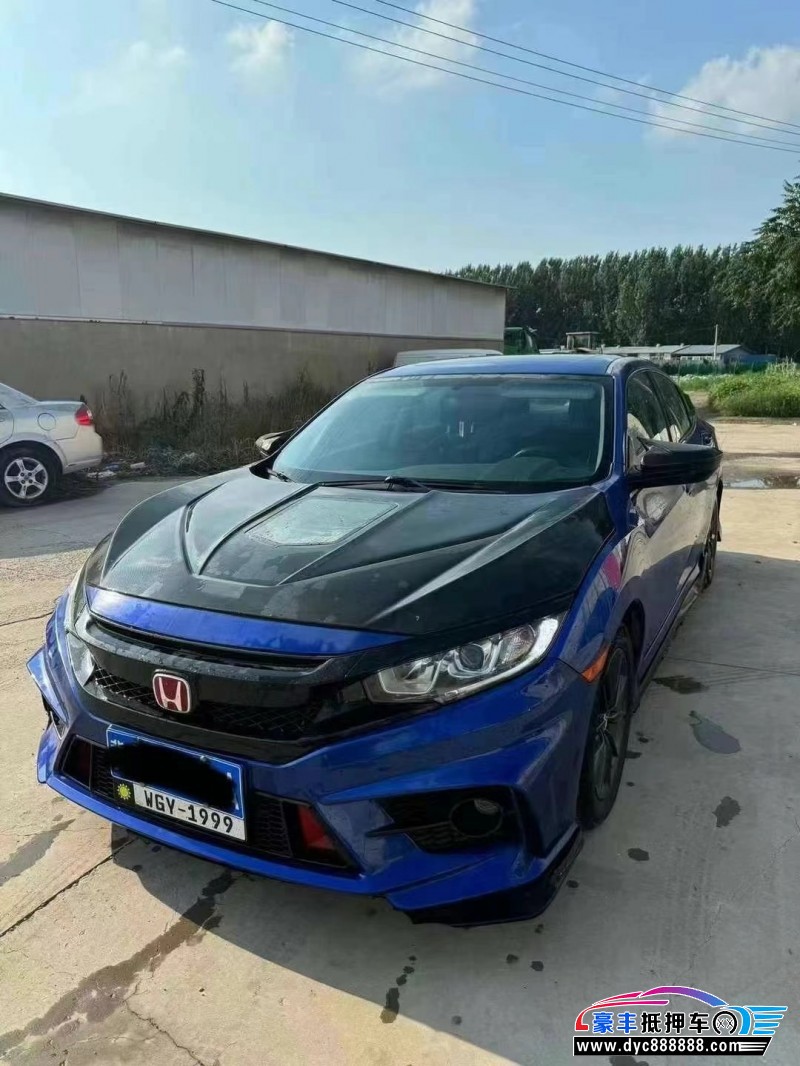 19年本田思域轿车抵押车出售