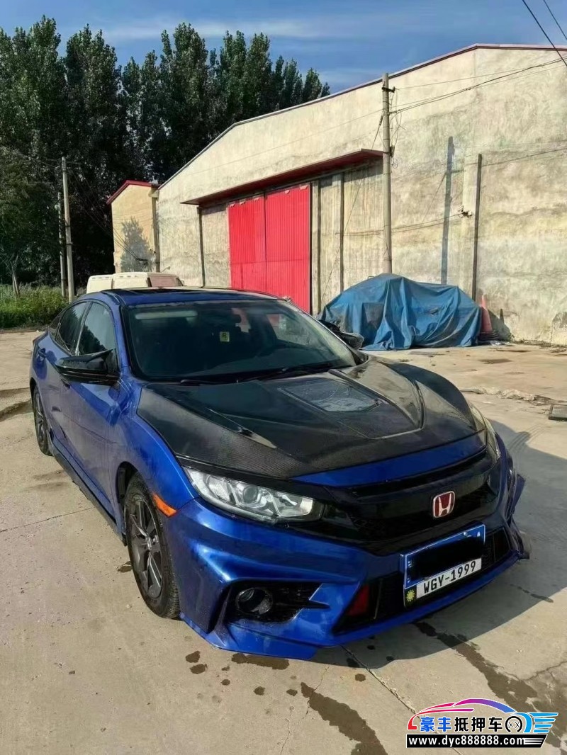19年本田思域轿车抵押车出售