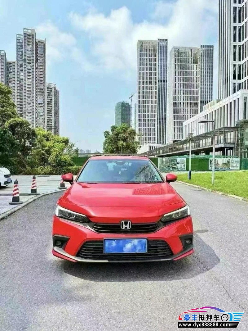 22年本田思域轿车抵押车出售