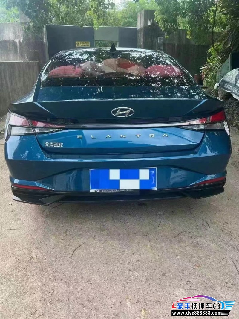 23年现代伊兰特轿车抵押车出售