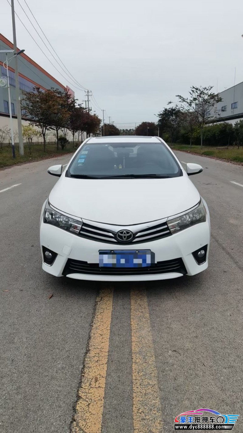 16年丰田卡罗拉轿车抵押车出售