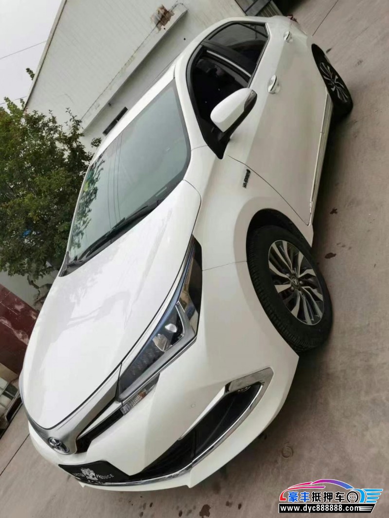 19年丰田卡罗拉轿车抵押车出售