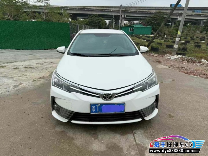 17年丰田卡罗拉轿车抵押车出售