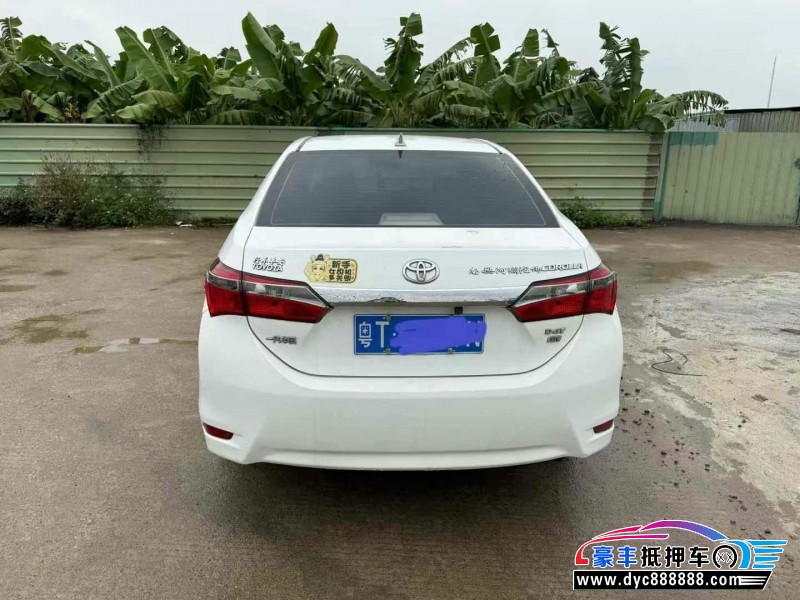 17年丰田卡罗拉轿车抵押车出售