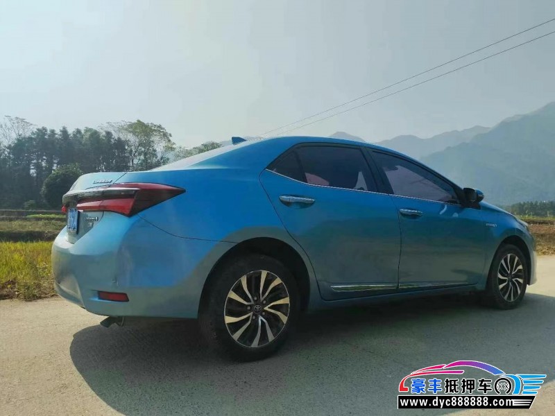 18年丰田卡罗拉轿车抵押车出售