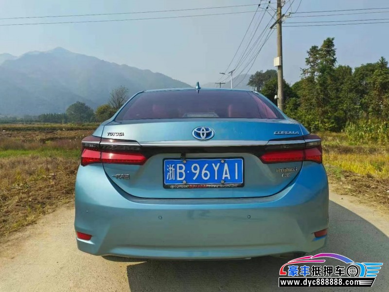 18年丰田卡罗拉轿车抵押车出售