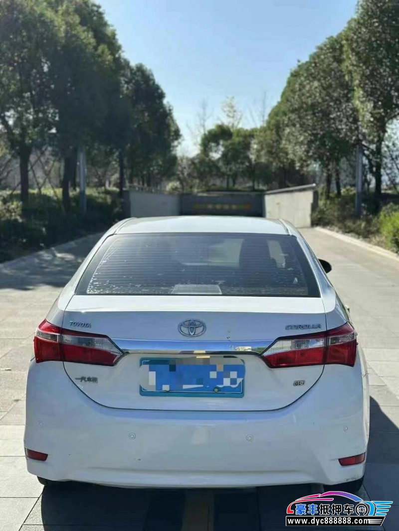 16年丰田卡罗拉轿车抵押车出售