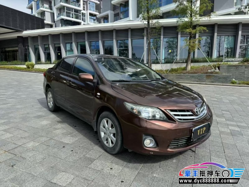 13年丰田卡罗拉轿车抵押车出售